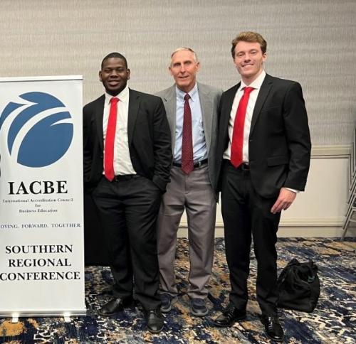 competitors in an IACBE case competition