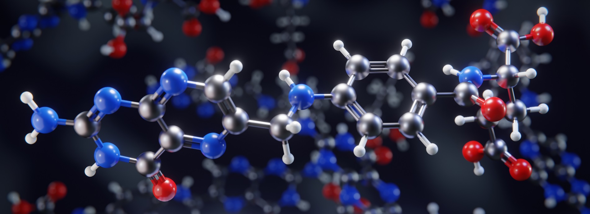 Chemical model of folic acid