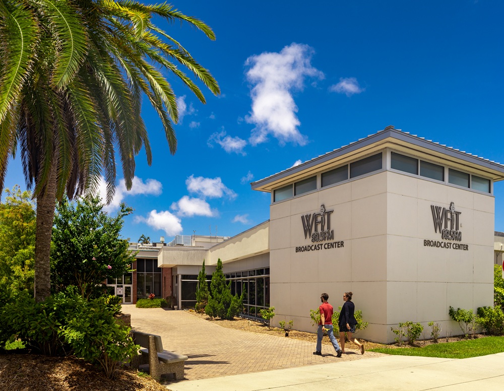 The WFIT broadcast center on the Florida Tech campus.