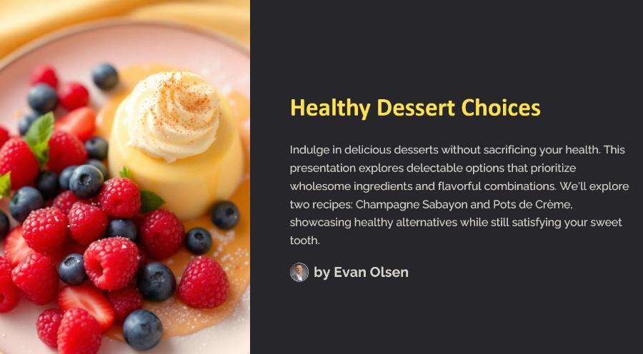 View Dessert Recipes Web Page