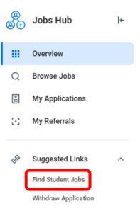 Overview link in Jobs Hub Workday