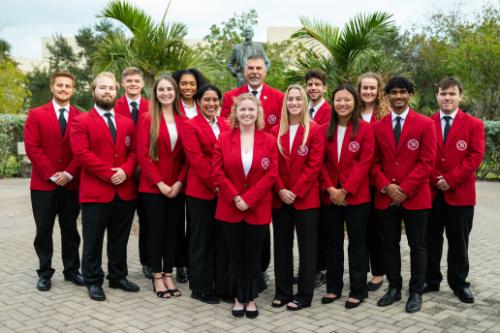 group photo of Florida Tech's President Ambassadors